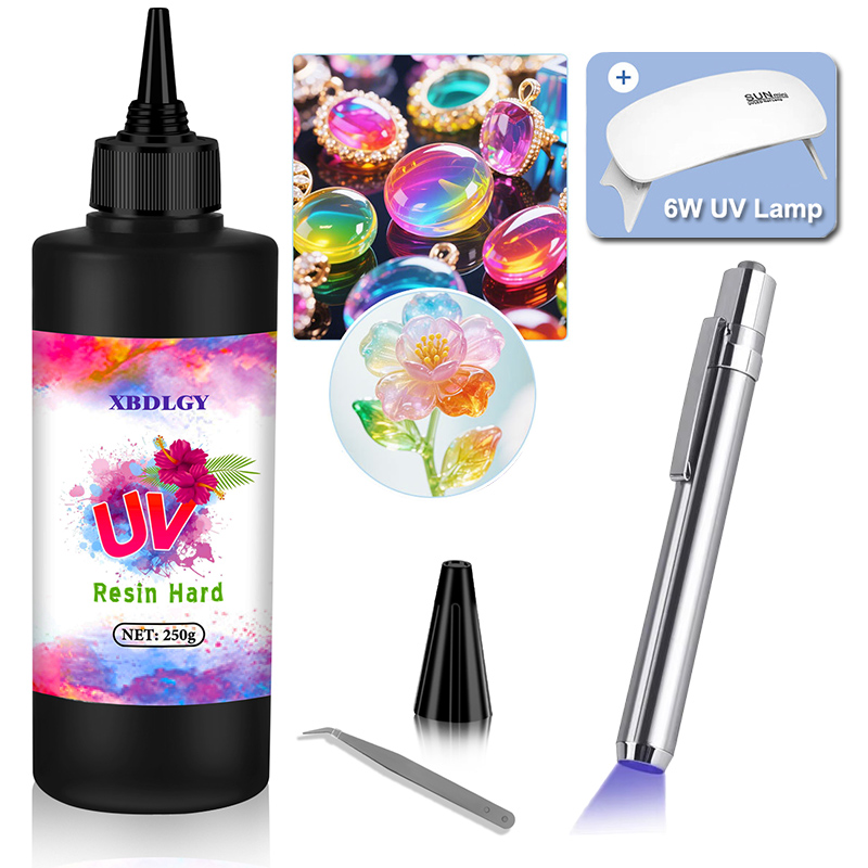 Jewelry Making Glue - Colle dure en résine UV 200g/250g/500g,