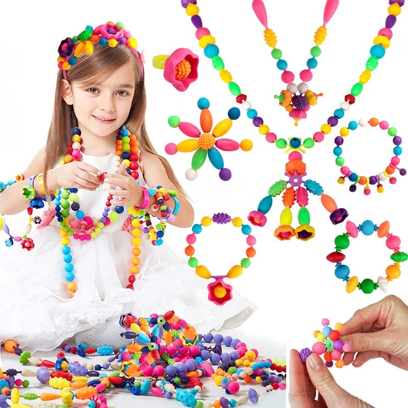 Jewelry Making 4 Year Old - 188-608 pièces Pop perles enfants filles