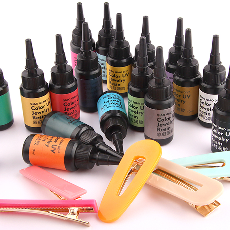Jewelry Making Glue - Colle de résine UV dure colorée,