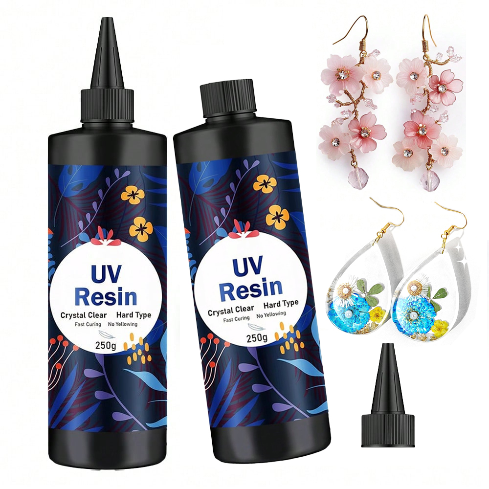 Jewelry Making Glue - Résine UV transparente dure 250g/500g, kit