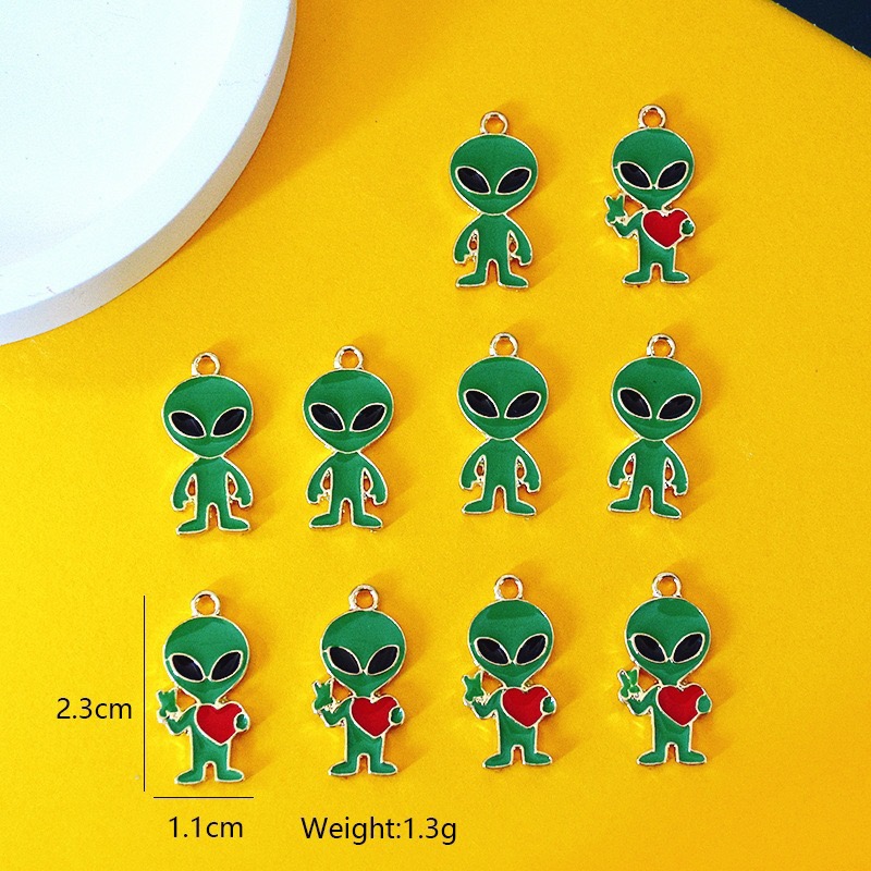 Jewelry Making Diy - 10 pendentifs simples en alliage Alien