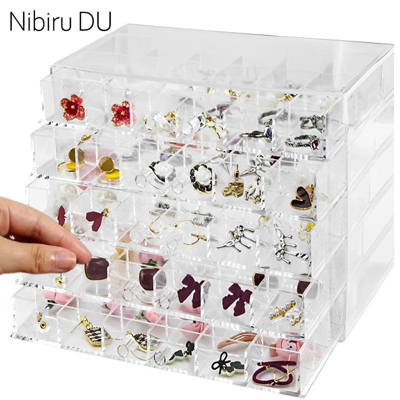 Jewelry Making Organizer Box - Boîte de Rangement Transparente pour Bijoux,