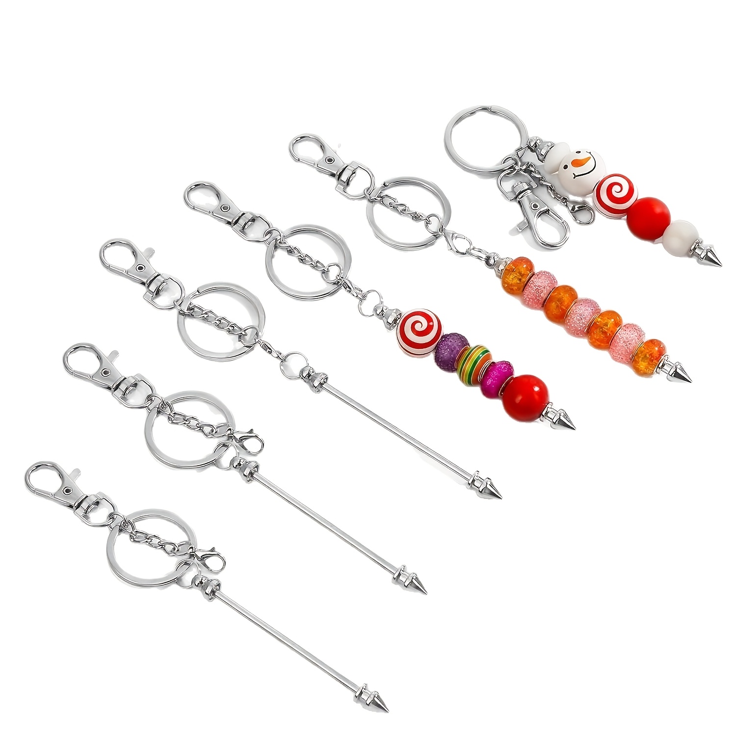 Jewelry Making 4 Year Old - 6 pièces Porte-clés créatifs à perler