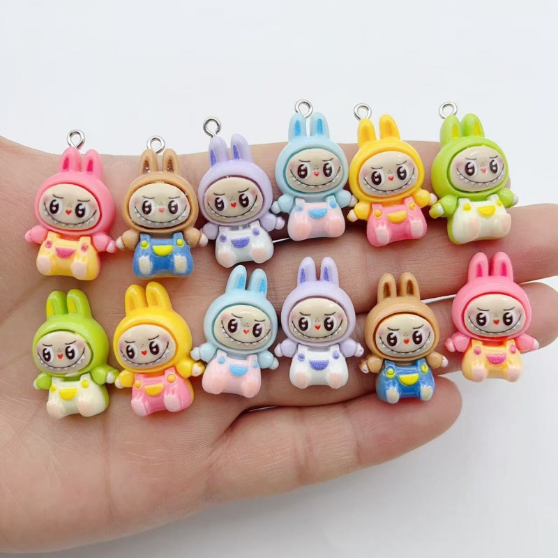 Jewelry Making Diy - 10 Breloques en résine Kawaii Lapin