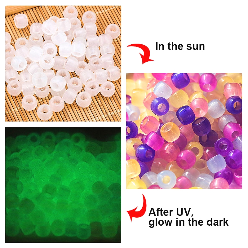 Jewelry Making 4 Year Old - Perles acryliques réactives aux UV 6*8mm,