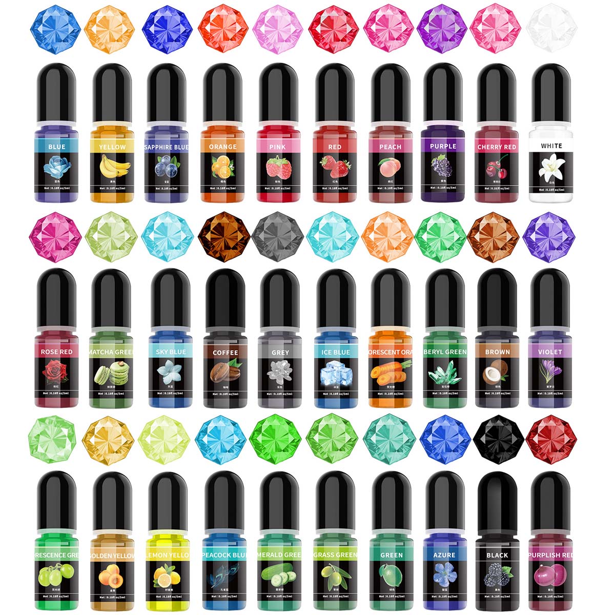 Jewelry Making Glue - 5 ml/bouteille résine époxy Pigment liquide