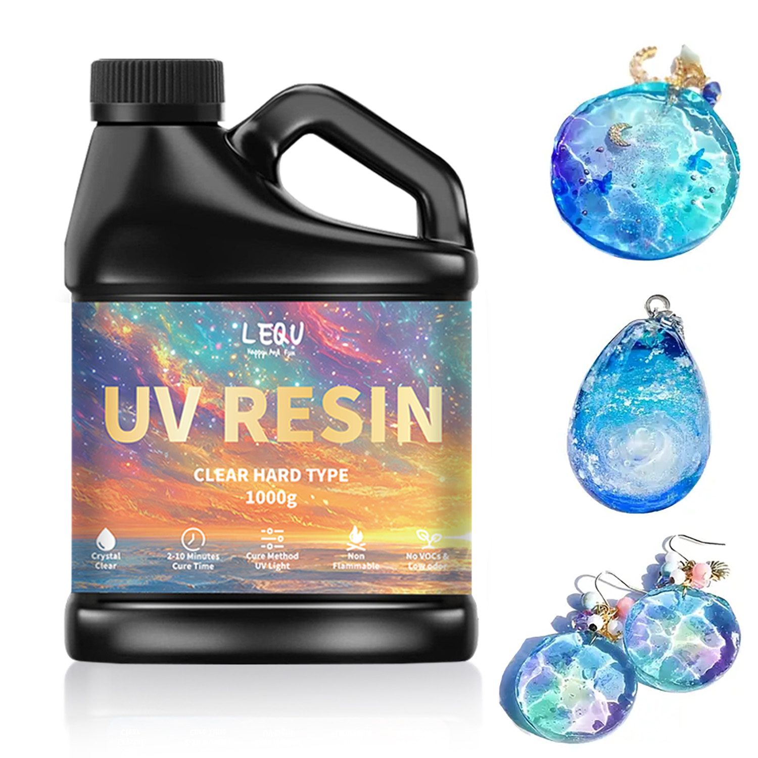 Jewelry Making Glue - Colle résine époxy UV 100/200/500/1000g, adhésif