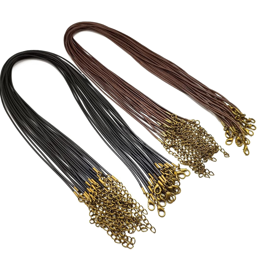 Cordon de collier ciré marron  - Jewelry Making Wax avis et prix