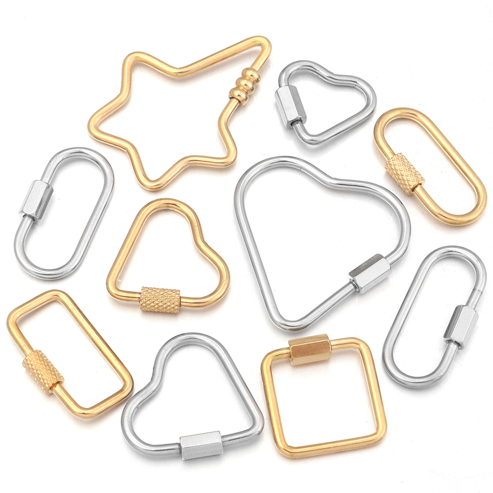 2pcs or en acier inoxydable co - Jewelry Making Designs avis et prix