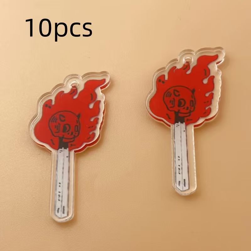 Pendentif tête de mort en acry - Jewelry Making Diy avis et prix