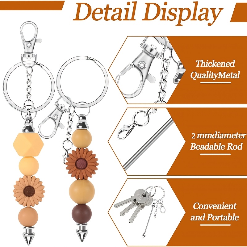 6 pièces Porte-clés créatifs à - Jewelry Making 4 Year Old avis et prix