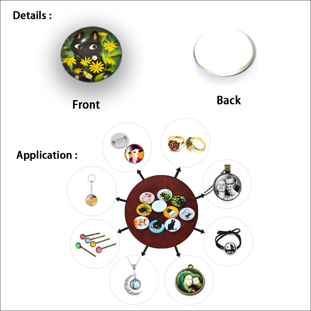 Cabochon rond en verre avec ph - Jewelry Making 4 Year Old avis et prix