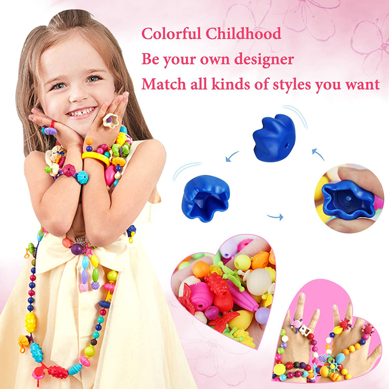 100 pièces Pop perles enfants  - Jewelry Making 4 Year Old avis et prix